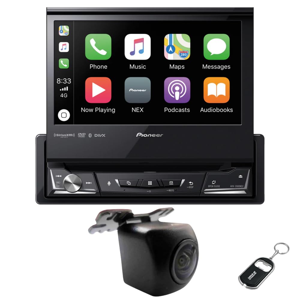 Pioneer AVH-3500NEX 6.94" Single-DIN DVD Receiver with NB-BC011 Universal Front/Rear View Camera