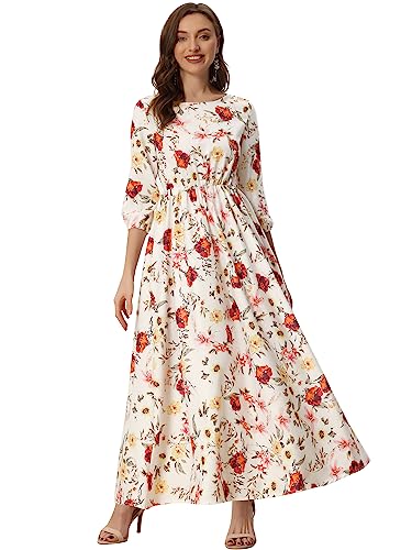 DAZY Abi con stampa floreale collo quadrato con manica a sbuffo | SHEIN ALIA