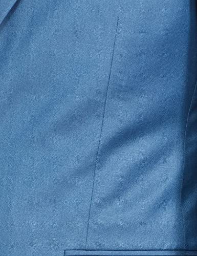 Image of Raymond Rayon Men's Full Sleeve Contemporary FIT Medium Blue Formal Suit