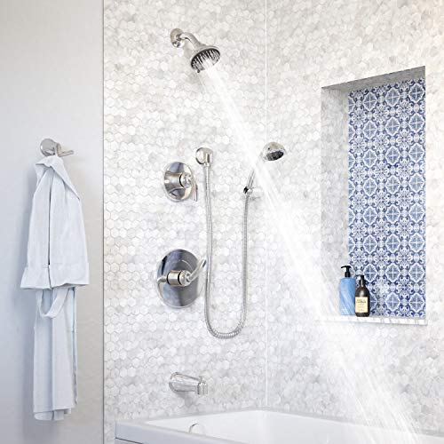 Symmons 5506-1.5-TRM Elm kit para bañera y ducha de 5 sprays con ducha manual de 3 sprays en cromo pulido (válvulas no incluidas) miniatura 4