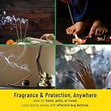 STL Pack Of 50 Citronella Incense Sticks, Lemongrass Insense Sticks, Mosquito Repellent Suitable For Indoors Outdoors, With Insense Holder for Home, Indoors, Outdoor, Garden, Patio, Camping, Hiking - Image 7