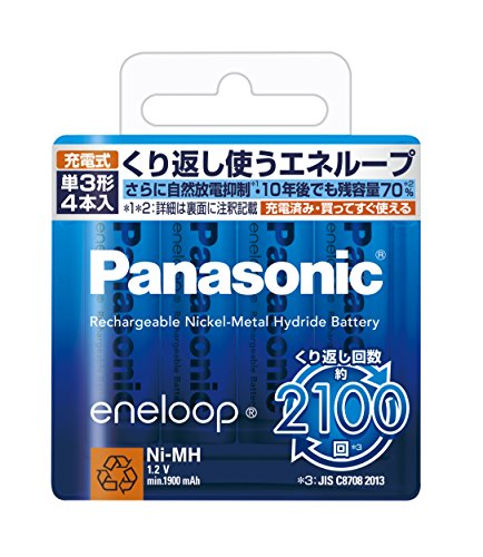 Amazon | パナソニック 単3形eneloop×4本 BK-3MCC/4