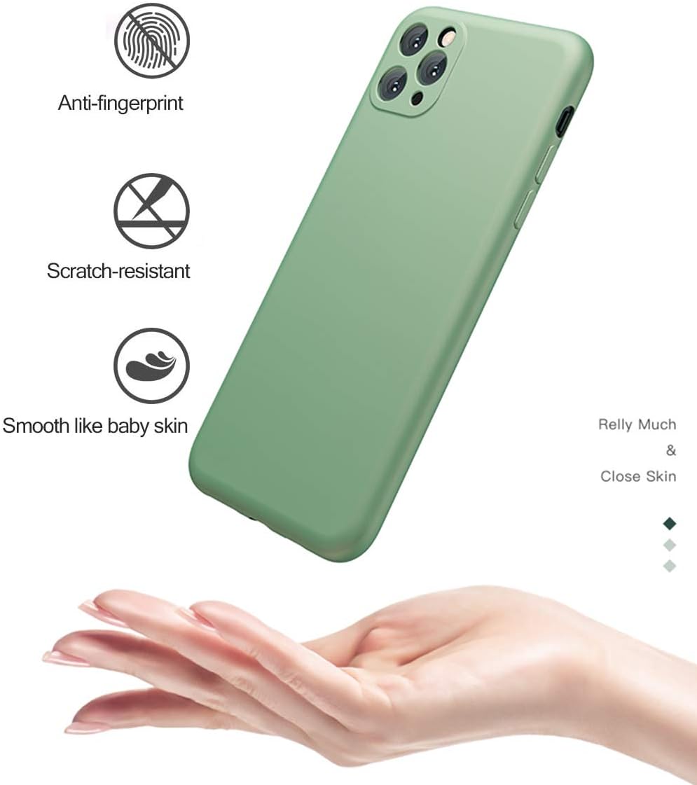 iBetterLife iPhone 11 Pro Max Case, Slim Drop Protection Liquid Silicone Case for iPhone 11 Pro Max 6.5 Inch, Shockproof Full Body Covered with Camera Lens Protector, Microfiber Lining, Black