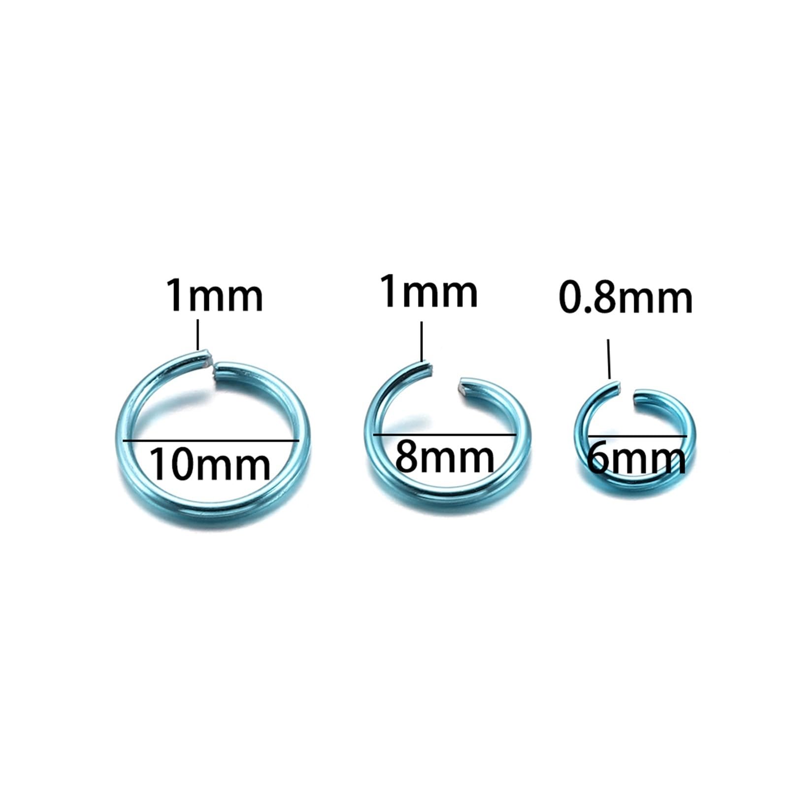 Mc28 - Lot De 300 Anneaux Doubles De Jonction Ouvert De Couleurs Mixtes