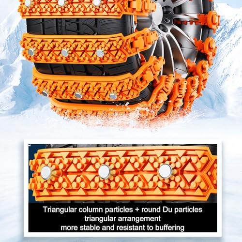 Cadenas de nieve para coche que evitan derrapes en condiciones climáticas tormentosas 3