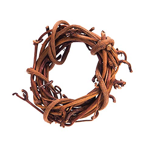Bulk Buy DIY Crafts Grapevine Wreath Natural 2 Inches x 12 Pieces