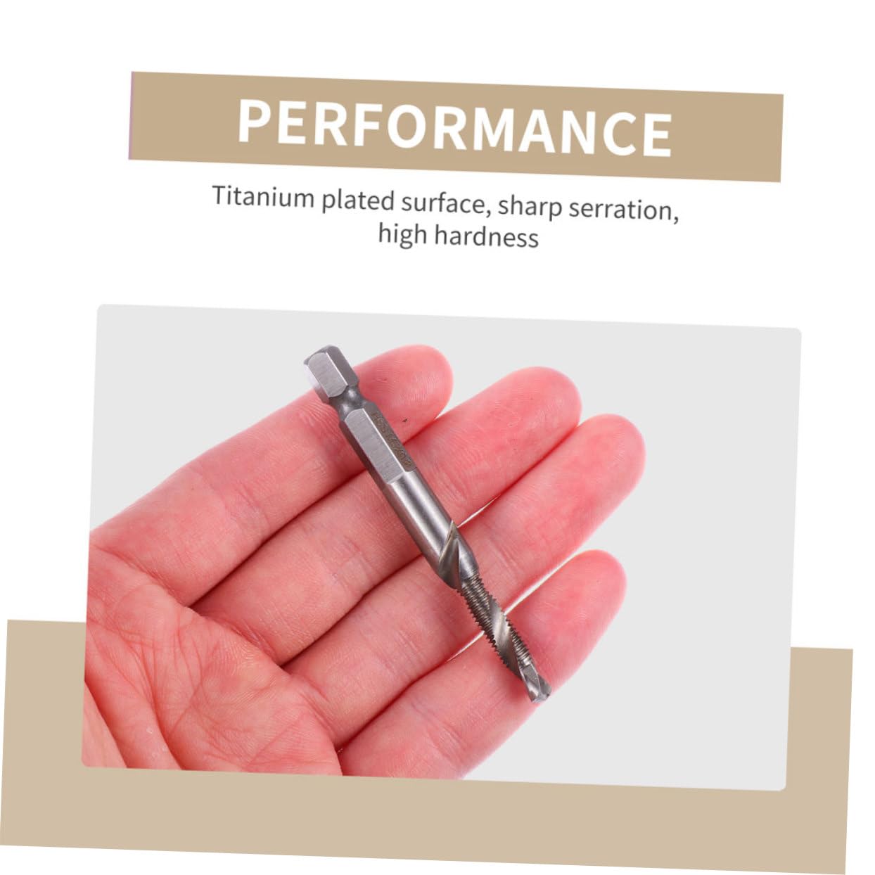 NUOBESTY 3 Set Strumento Per La Maschiatura Delle Viti Rivestito Toccare Un Po' Utensile Per Punte Da Trapano Strumento Di Threading Chiave Vite Cobalto Acciaio Ad Alta Velocità 6 Pezzi * 3