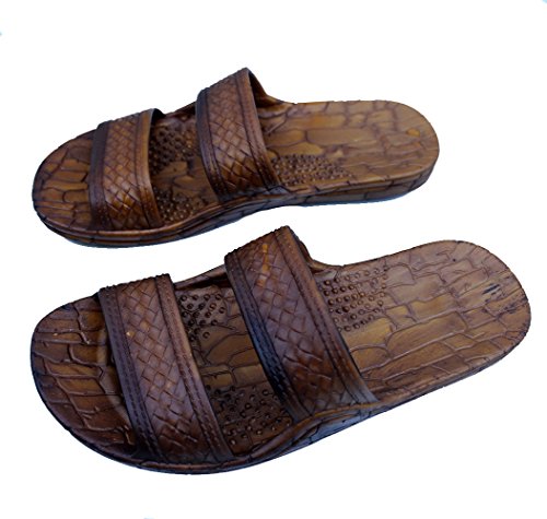 Hawaii Brown and Black Jesus sandals (Small Kid/Big Kid)4