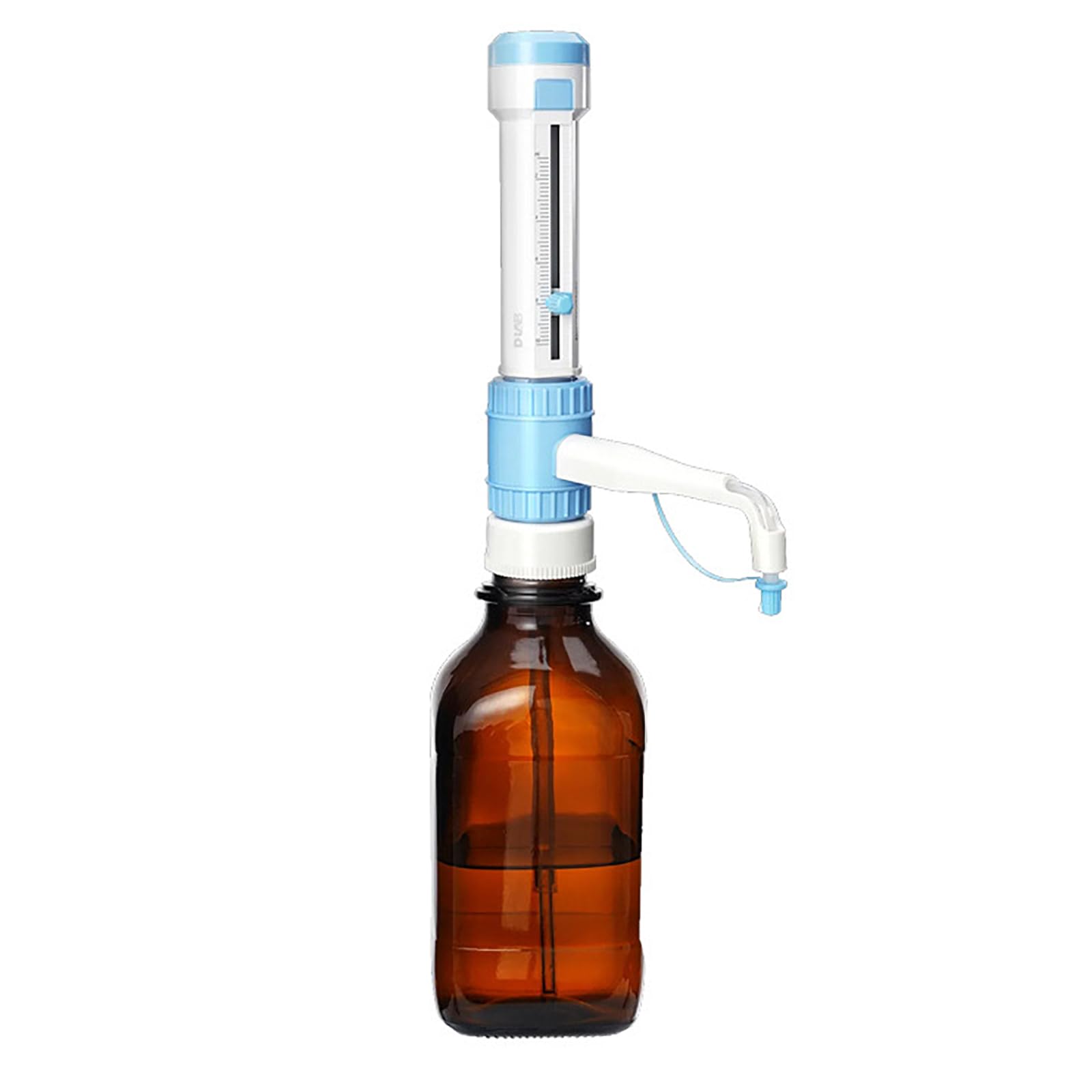Pipeta Automática 0,5-50ml, Dispensador Superior Botella con Diseño Escala Ajustable Y Tapa Seguridad para Tubo Drenaje, Resistente a Temperaturas 40°C Y Viscosidad Máxima 500mm²/s, Sin Goteo