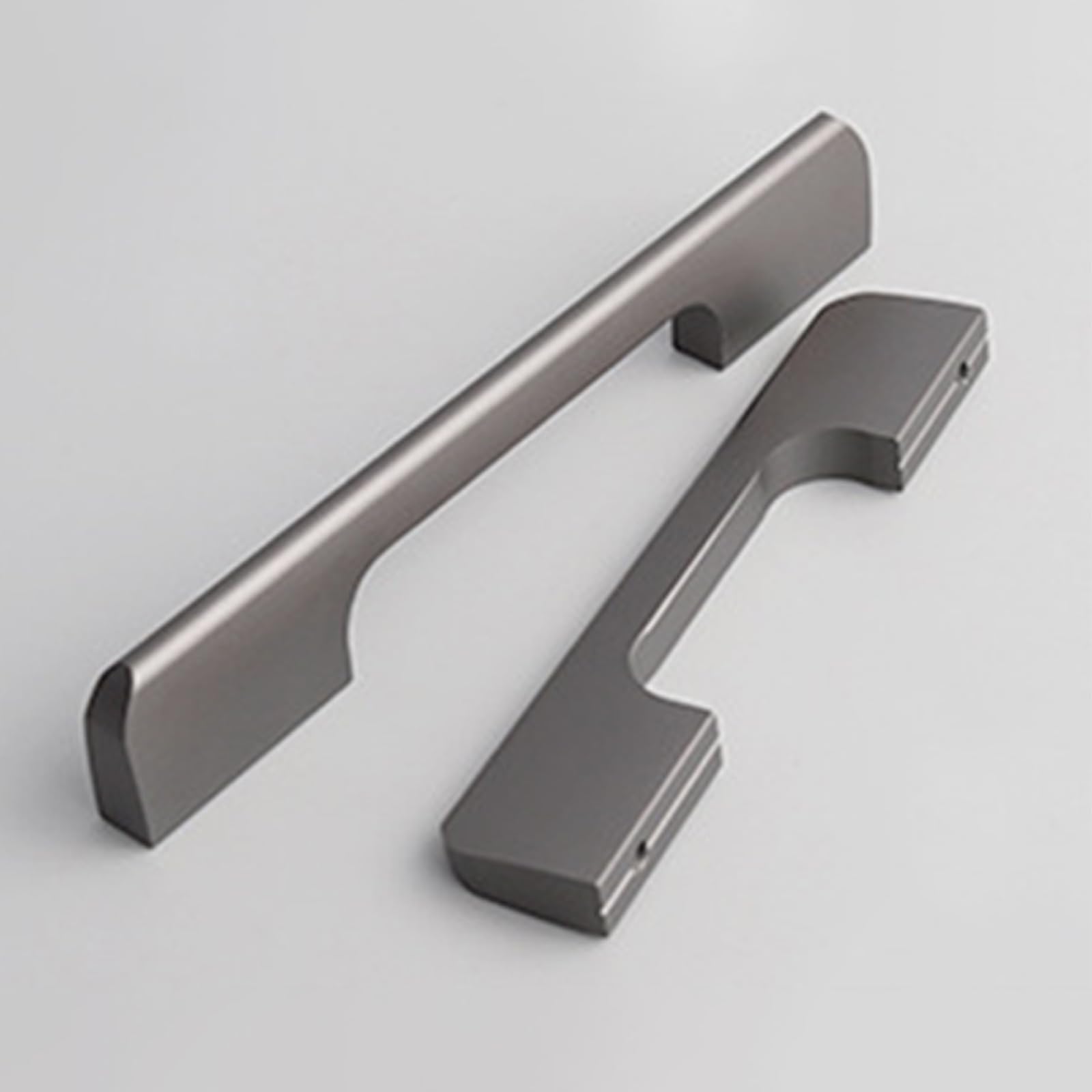 Griffe für Schränke Grau Lang,2 Griffe Küche Modern Massive Aluminium | Eloxierte Oberfläche Bügelgriff Lochzentren: 96 - 1160 mm Schubladengriff für Kleiderschrank Schublade Küche 960mm/37.8in