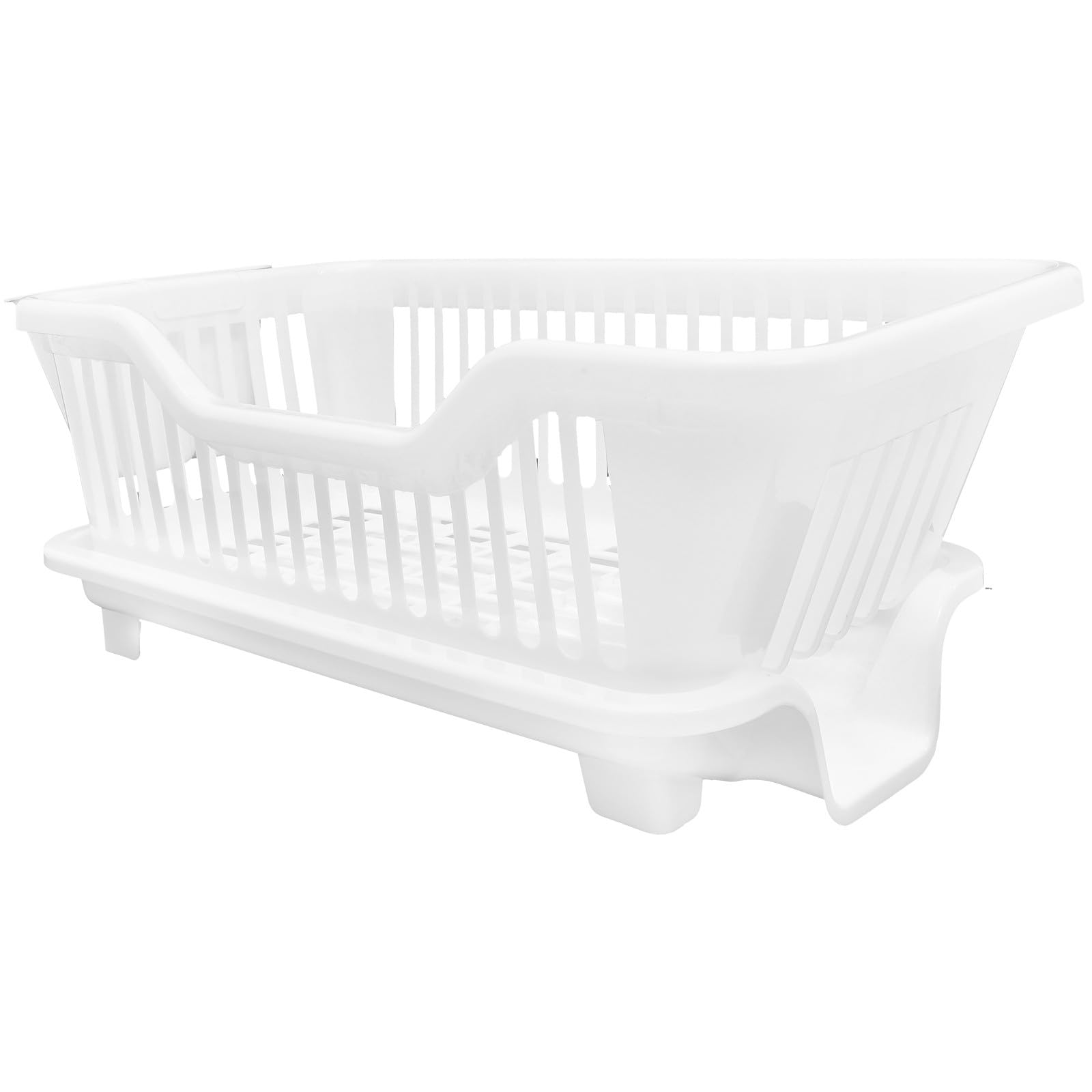 TVANTRUXIS ABS Dish Rack with Utensil & Bowl Drainer