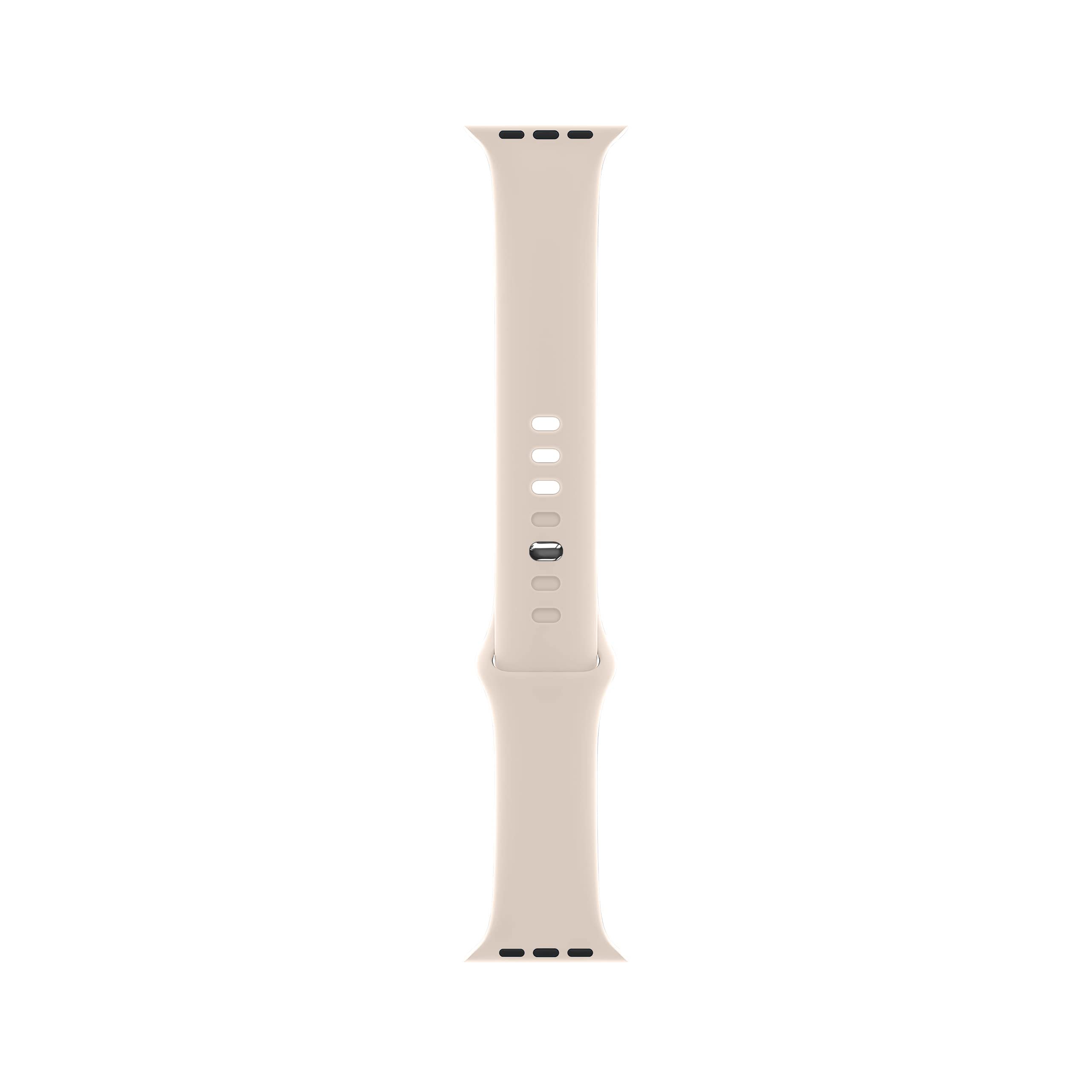 DONEGANI SB Cinturino per Apple Watch Ultra 2 49mm, Serie 10 46mm, 9 8 7 45mm 41mm, SE 6 5 4 44mm 40mm, 3 2 1 42mm 38mm Donna Uomo Band Bracciale Sport Silicone, Luce Stellare