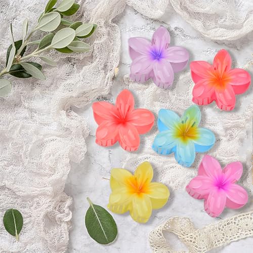 Balloome Hawaiian Flower Claw Clips, 6-Pack (Multicolored) — view 7