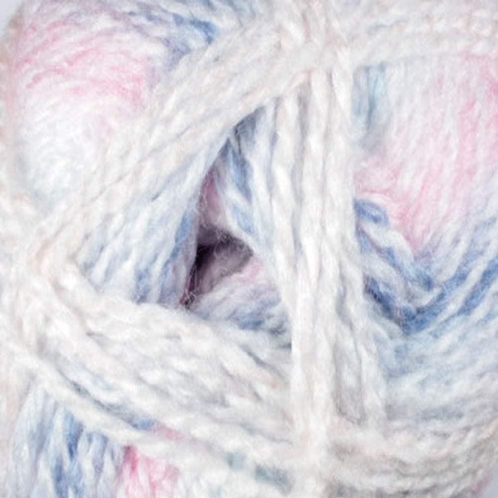 James C. BrettBaby Marble DK Knitting Yarn Soft Double Knit Wool 100g Ball (Blues & Pink - BM35)