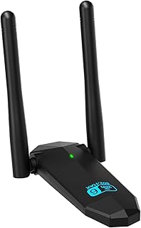 Atrasee USB WiFi6 Adapter, AX1800 Wireless USB3.0 WiFi Adapter for PC Desktop, 1800Mbps Dual Band 802.11ax Dongle Wireless Network Card Dual Antennas 5.8G/1200M 2.4G/600M for Windows 7/10/11