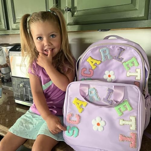 Personalized Backpack Lunch Bag Kids Back To School Backpack With Name Patch Custom Nylon School Backpack Gifts for Girls Boys Toddles Students Birthday Christmas4