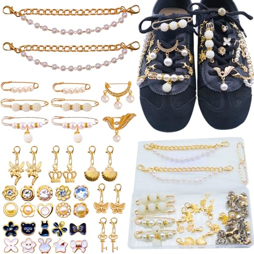 Anbjin Shoe Charms for Sneakers, Shoelaces Charm for Women,Junk Socks