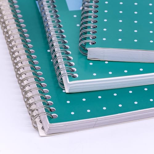 Pukka Pad, A4 Metallic Jotta Book 3 Pack – 21 x 30cm – Wirebound Notebook with 8mm Lines and 80GSM Paper – Features 4-Hole Punch Margins and Perforated Edges - 200 Pages, Green - Image 4