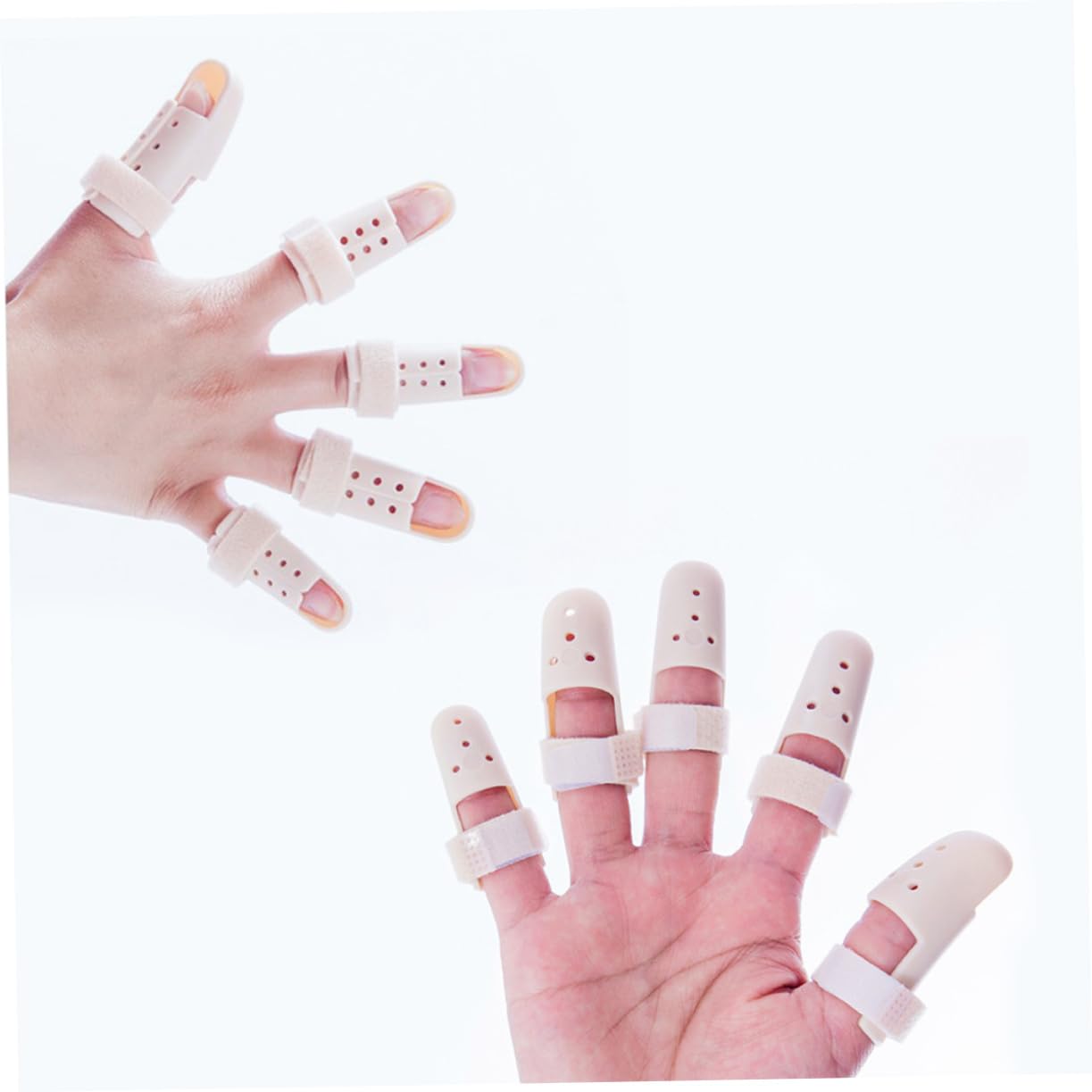 NOLITOY Protective Finger Splint Finger Support Brace Comfortable Breathable Prevents Injury (Size 5)