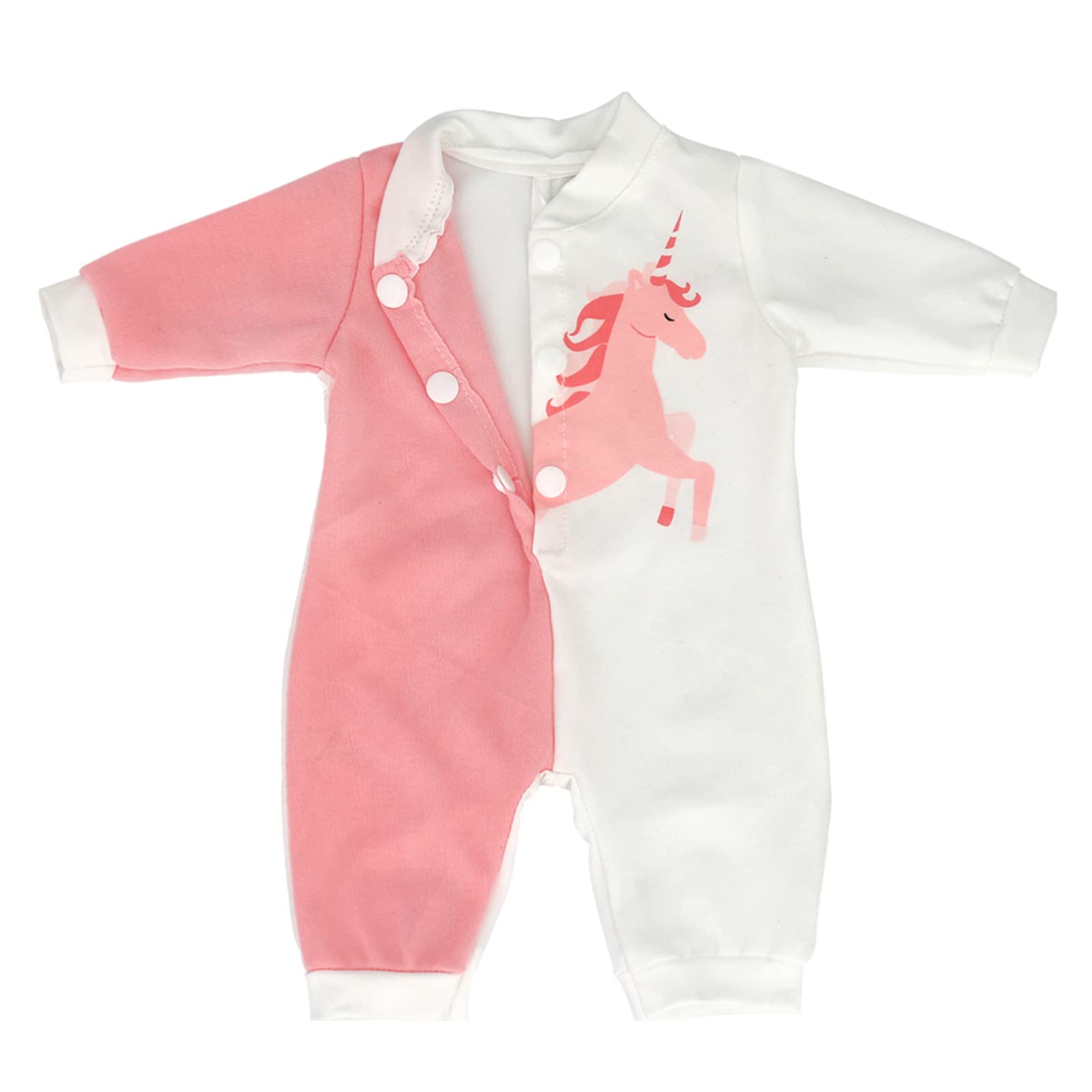 AISITE 14 inch Doll Clothes - 2 Sets Cartoon Printed Jumpsuits for 14-16 inch Baby Doll Boy and Girl