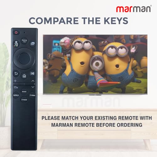 Image of marman Compatible with Samsung TV Remote Control Original Model RM-L1811 Suitable for Smart 4K Full HD QLED Televisions Non Voice Command-Pairing Not Required-Match Key by Key with Original Remote
