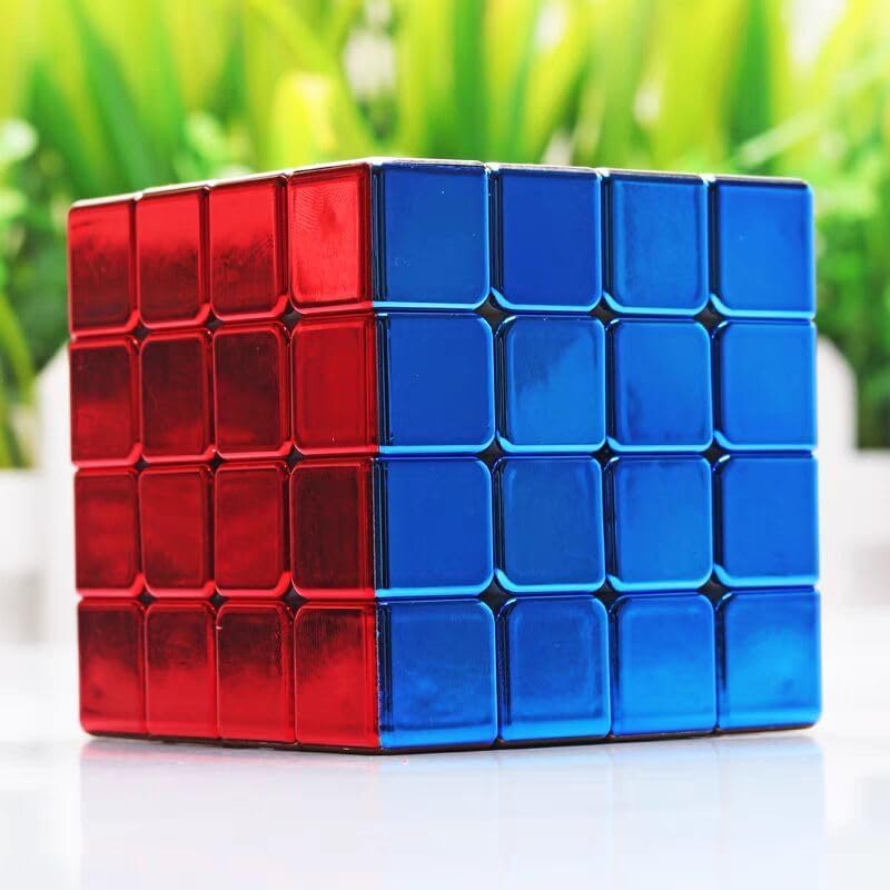 Image of HAWKISTER Kids Sengso Legend 4x4 Metallic Speed Cube Metallic 4x4x4 Magic Cube Puzzle