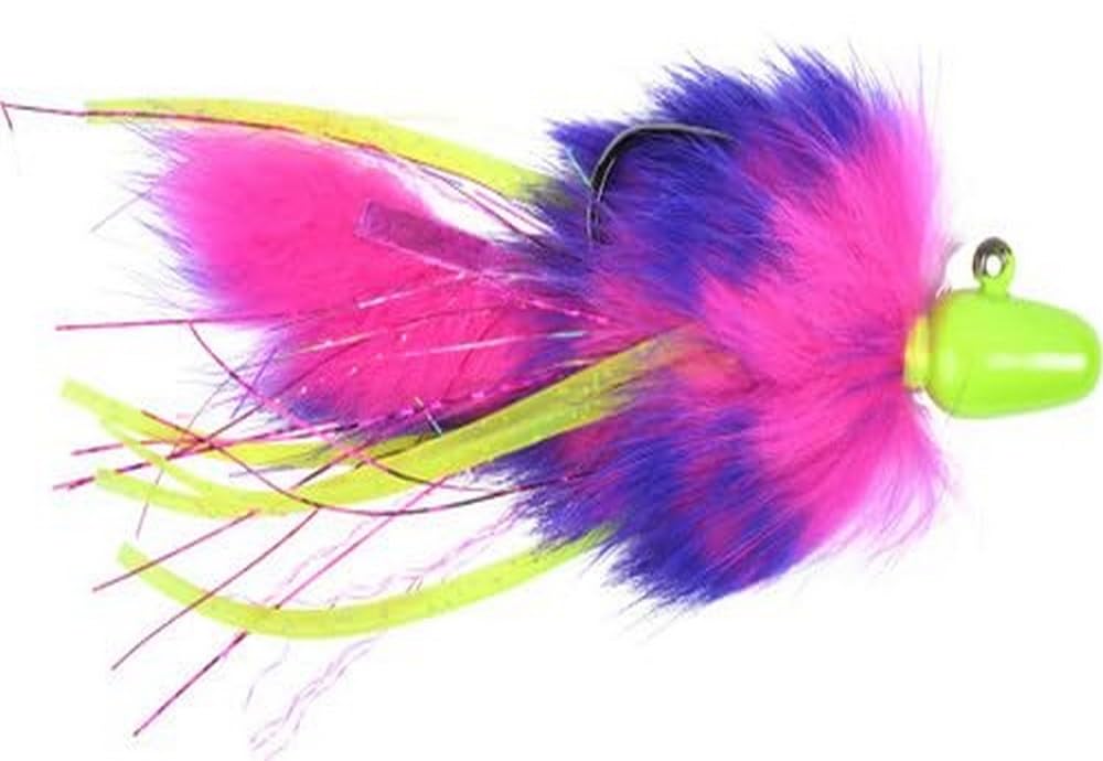 Yakima Bait Twitcher Jig - 1/2 oz. Chartreuse Cerise Purple