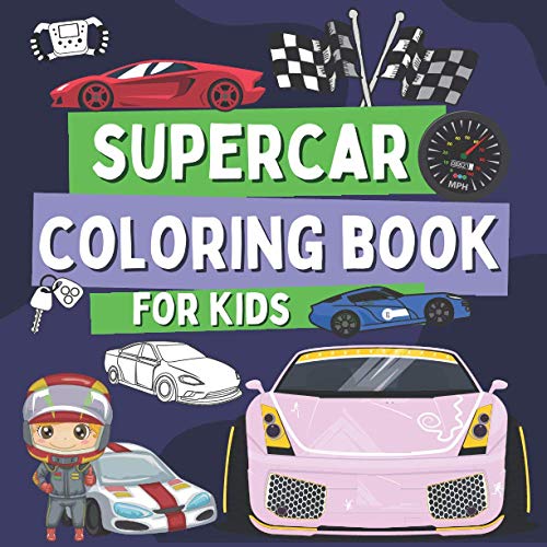 Super Car Coloring Book for Kids: Luxury Cars Coloring Pages for Boys Ages 8-12, Gift for Children Who Love Sports Vehicles image 2