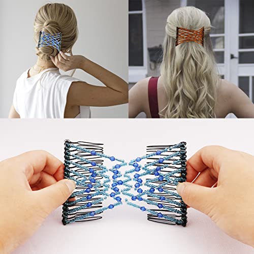 3 Piezas Peines Elásticos Mágicos para Cabello Multiusos miniatura 4