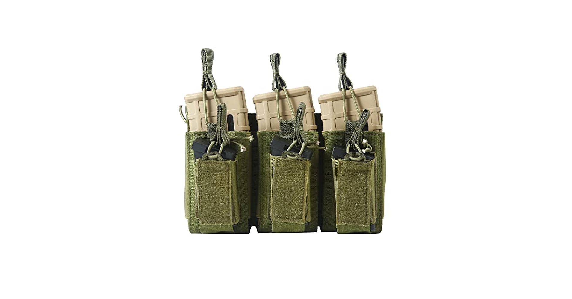 Amazon.com : Tactical MOLLE Triple Mag Pouch for M4 M14 M16
