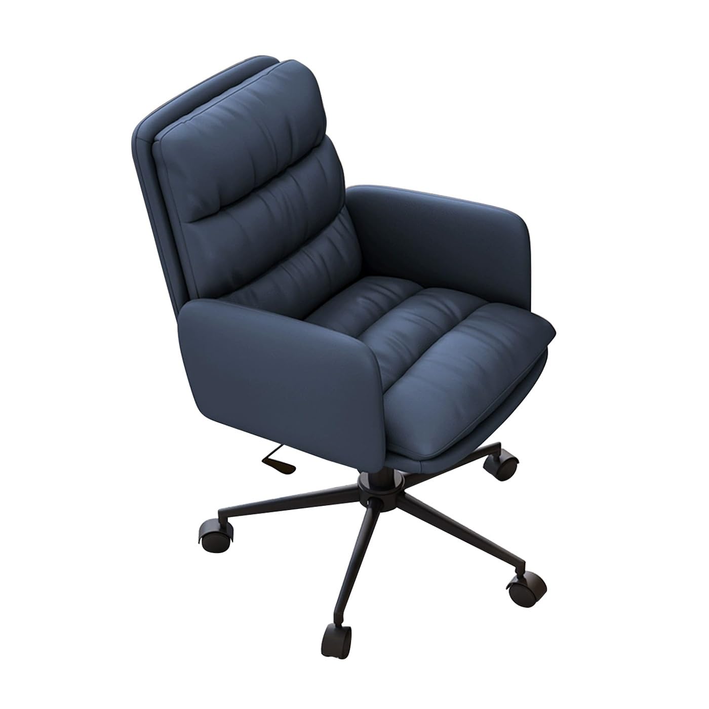 Chaise de bureau ergonomique avec accoudoirs confortables et assise pivotante 360