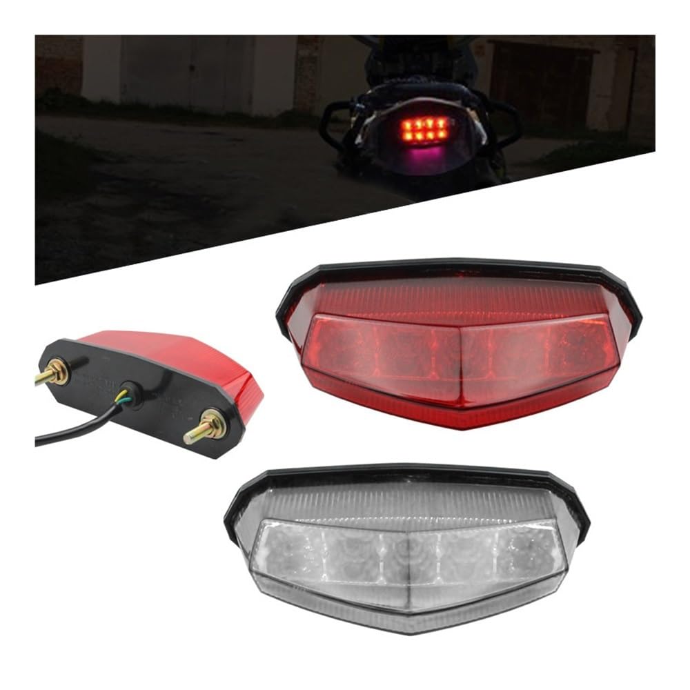 Luce Stop Fanale Posteriore 1 pz. Fanale posteriore modificato per moto per veicolo elettrico luce di avvertimento dei freni a LED parafango piccolo fanale