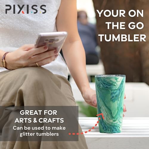 Pixiss Double Wall Tumbler Cups Bulk (25 pack) - 20 oz Stainless Steel Hot and Cold Tumblers - Reusable Cups With Lids for Stainless Steel Tumbler Cups, Tumbler Painting, Glitter, Vinyl and More - Image 5