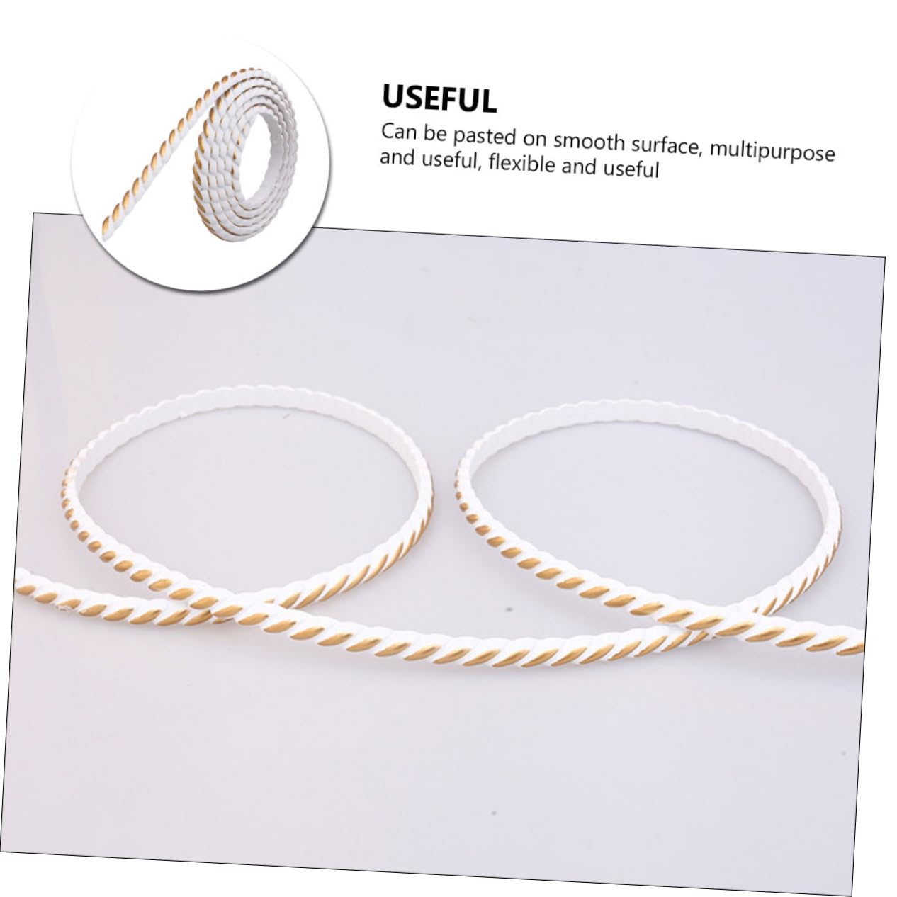 Moldura Decorativa Multifuncional Flexible y Fácil De Cortar Para Esquinas y Espejos