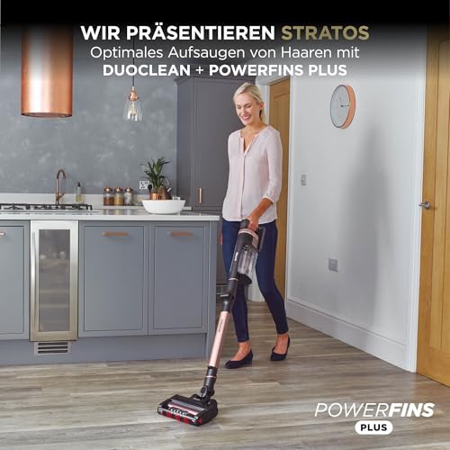 Shark Stratos Akku-Staubsauger, 60 Min. Laufzeit, Roségold/Anthrazit – Ansicht 3