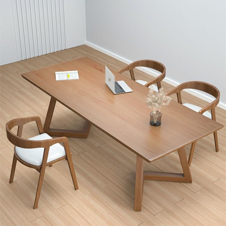 Schreibtisch Massivholz-Wohnzimmer, großer Schreibtisch, Büro-Schreibtisch, Heim- und Arbeitszimmer, Doppel-Studientisch, Firmenbüro, Langer Tisch, Werkbank Büro Desk(140 * 70 * 75cm)