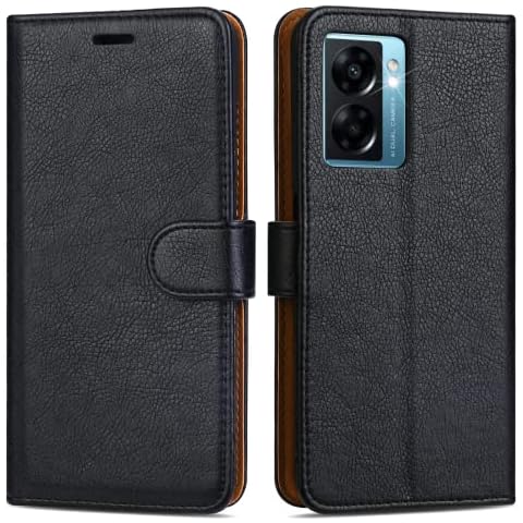 Case Collection for Oppo A57 Phone Premium Leather Folio Cover, Magnetic Closure Protective Book Design Wallet Flip with [Card Slots] and [Kickstand] for Oppo A57 Case Black Cover