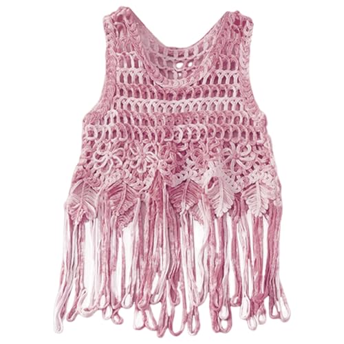 Haut court évidé crochet pour look plage bohème chic et vacances d'été