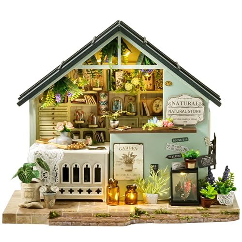 Spilay Casas De Muñecas DIY Casa De Muñecas DIY Casa Con Luces Y Accesorios DIY Miniatura Para La Decoración De Navidad