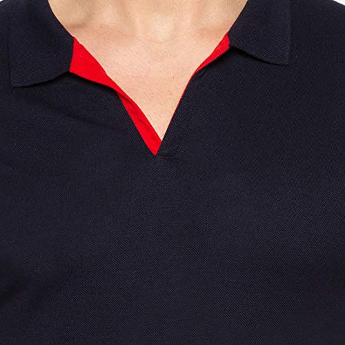Image of Status Quo Men's Polo T-Shirt | Rich Cotton Blend | Slim Fit | All Day Comfort | Contrast Inner Placket | Polo Collar