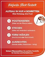 bellissa Verbinder für Rankgitter Andybelle 6er Set 45° – Ansicht 5