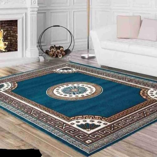 Image of GULDASTA Blue Carpet 6x8 Feet for Living Room