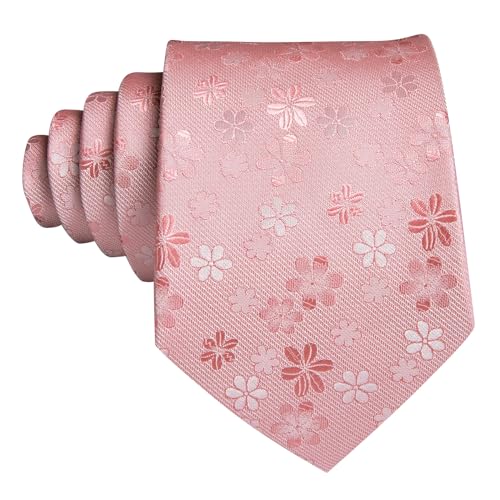 Image of Barry.Wang Fun Animal Ties for Men Designer Handkerchief Cufflink WOVEN Casual Necktie Set Festival