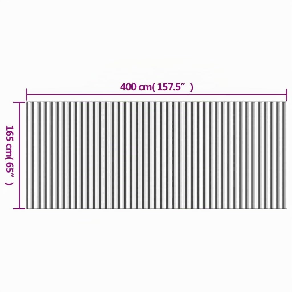 vidaXL Cloison de séparation naturel clair 165x400 cm bambou, écran de séparation de pièces, séparation de bureaux, écran de séparation