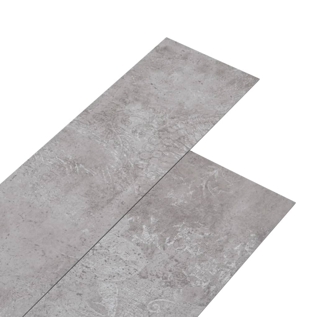 Materiały budowlane, wykładziny podłogowe i dywanowe deski podłogowe z PCW 5,02 m² 2 mm samoprzylepne szare