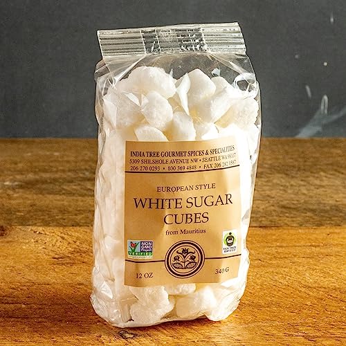 India Tree White European-Style Sugar Cubes, 12 Oz Bag #TOP2