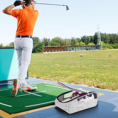Bolsa de zapatos de golf para mujer y bolsos de transporte de zapatos deportivos plegables 2