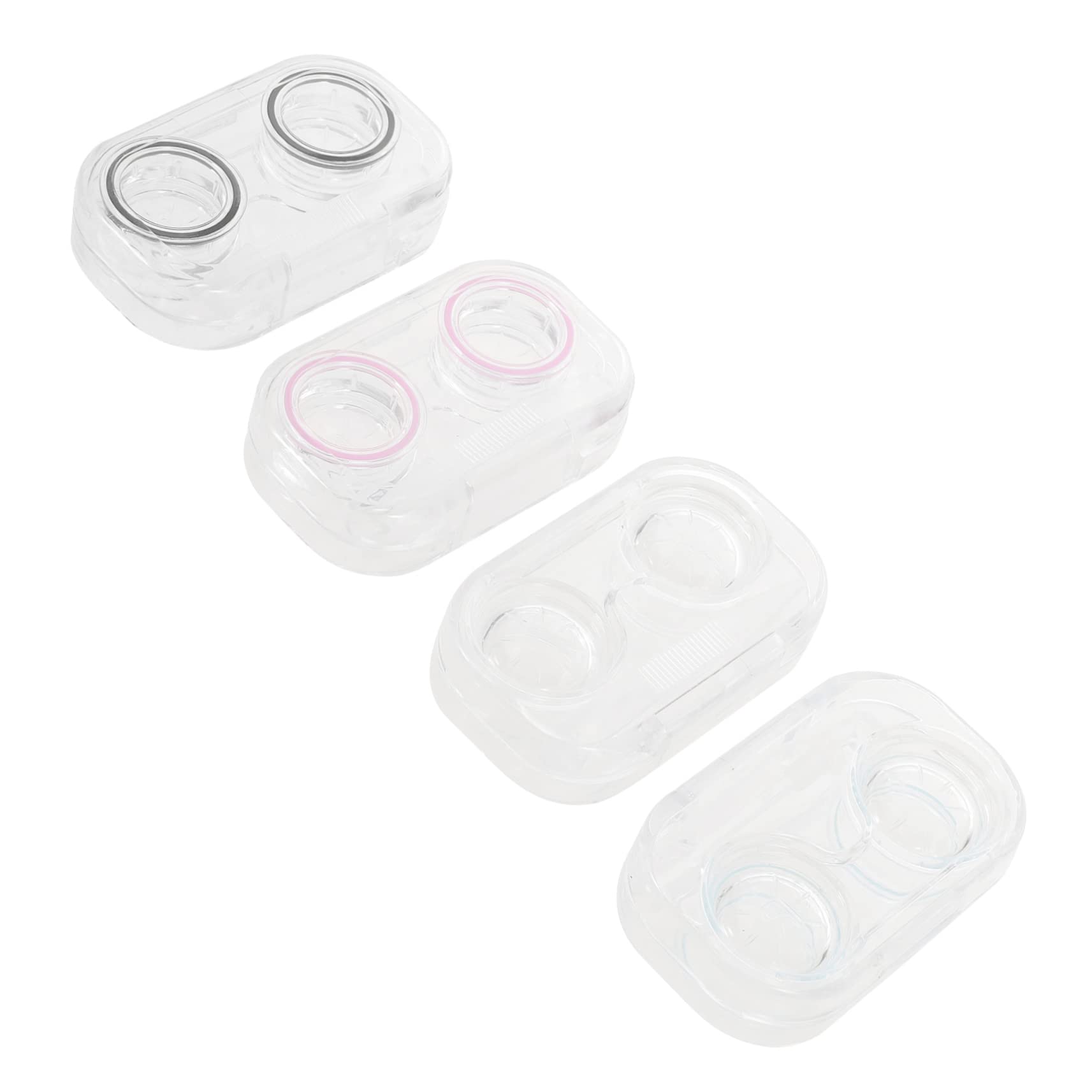 Healeved 4 Set Di Custodia Per Lenti A Contatto Custodia Per Lenti Cosmetiche Per Una Conservazione Sicura Dimensioni Da Viaggio Chiusura Ermetica Per Gli Spostamenti 4 Pezzi*4
