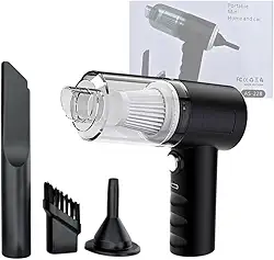 Mini Aspirador Portátil 3 em 1 Sem Fio Recarregável USB com Filtro – Para Carro, Teclado e Casa – AS-228