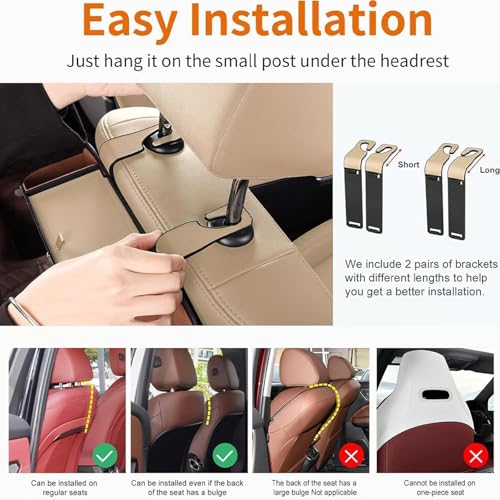 Organizador 3 en 1 para asiento trasero de auto con portavasos miniatura 5